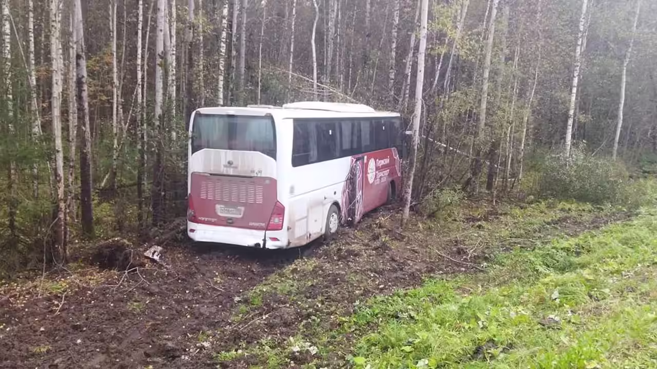 В ДТП с автобусом и легковушкой в Пермском крае пострадали 20 человек