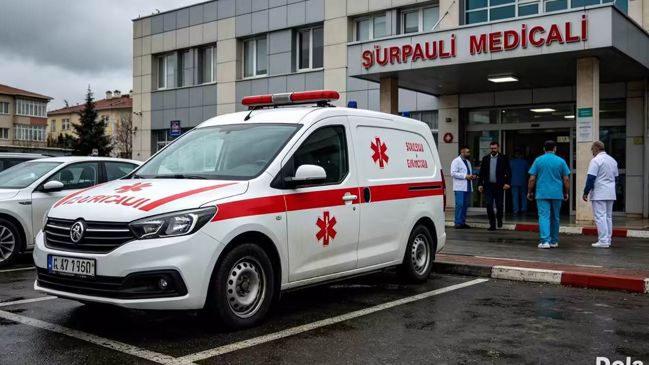 Автобус вспыхнул после ДТП в Турции