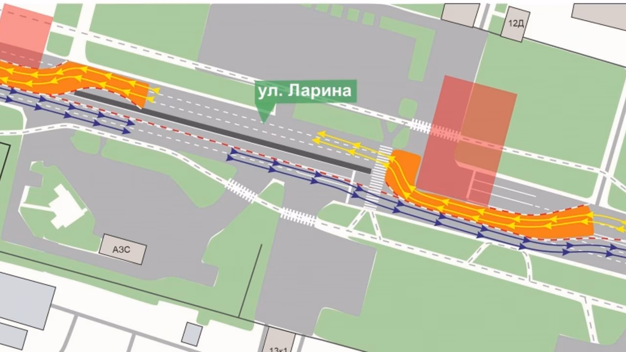 Движение по улице Ларина ограничили в Нижнем Новгороде: схема