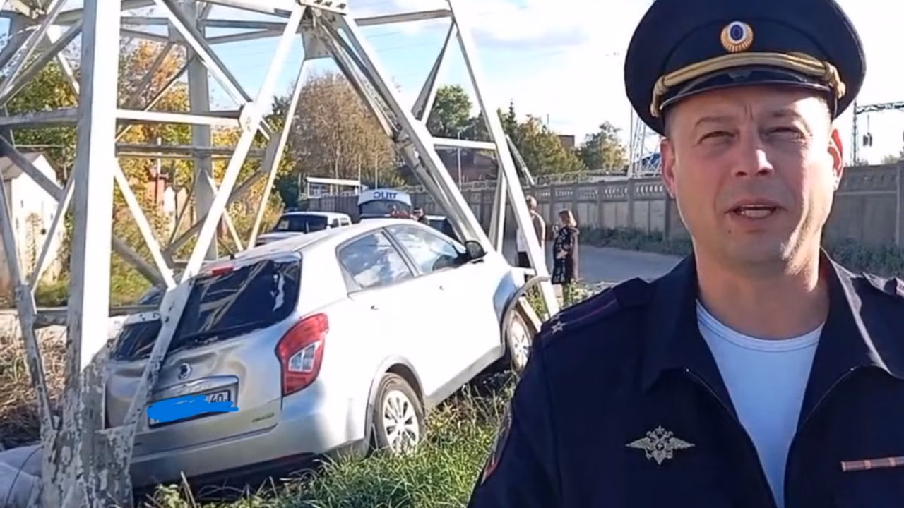 В Калуге водитель "Санг Йонг" погиб, врезавшись в опору ЛЭП