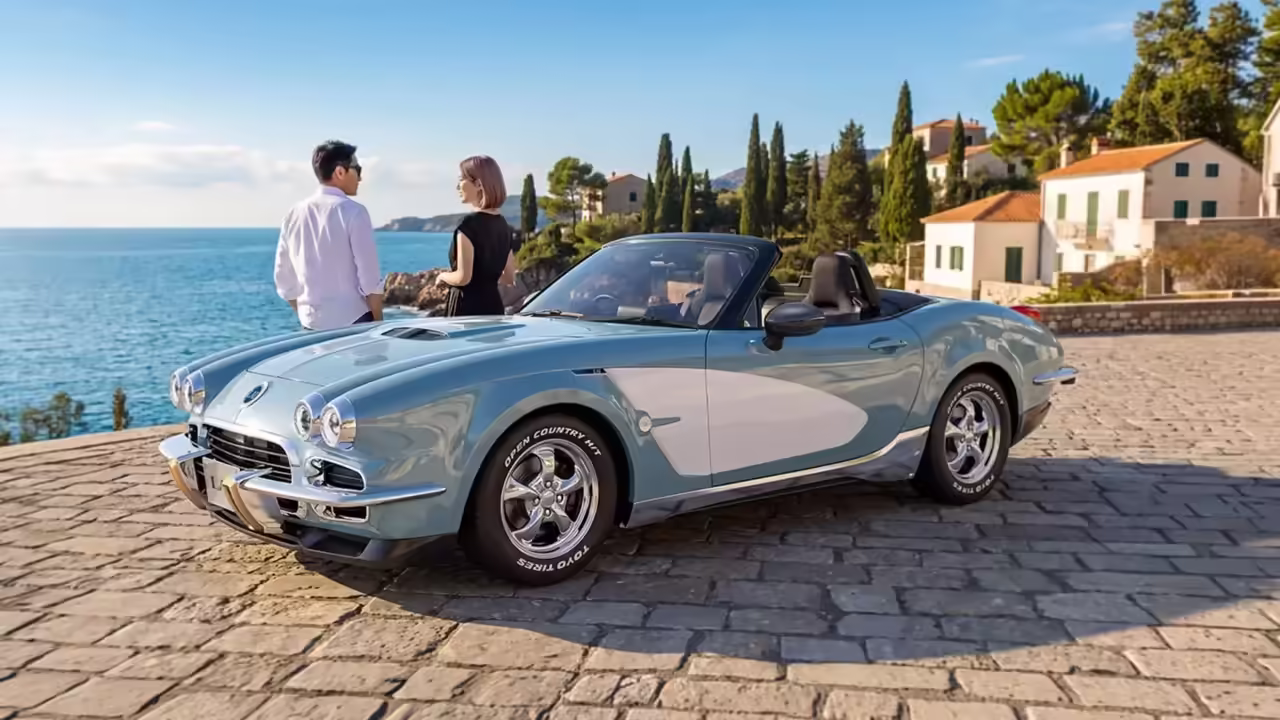Mitsuoka переделала родстер Mazda MX-5 в винтажный Corvette из 1950-х годов