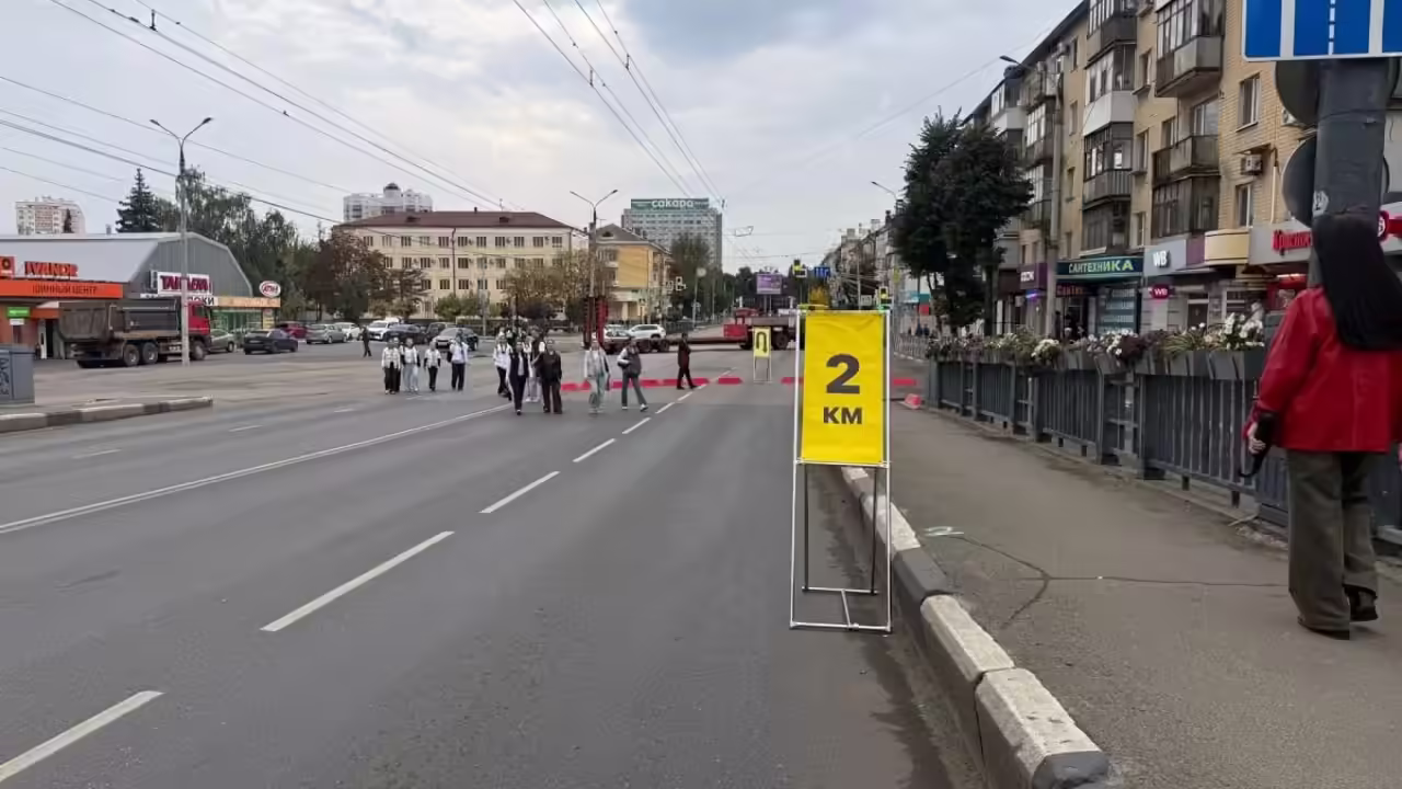 Центр Орла закрыли для автомобилей из-за забега