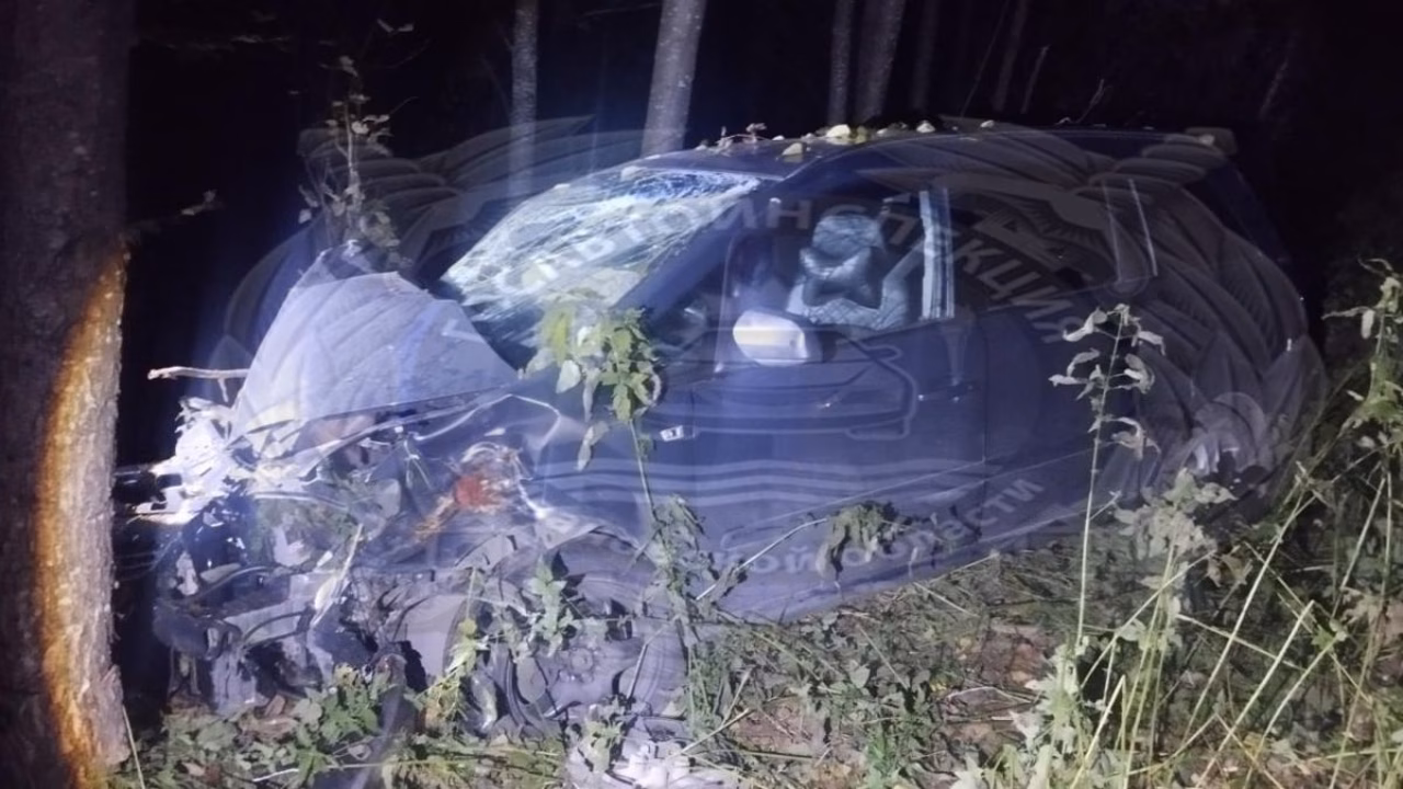 В Ивановской области "Опель Зафира" вылетел в кювет и врезался в дерево