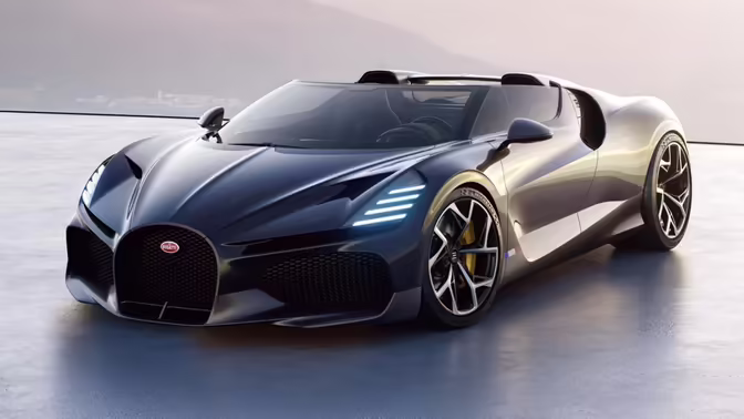 В России впервые за 13 лет поставили на учет новый гиперкар Bugatti
