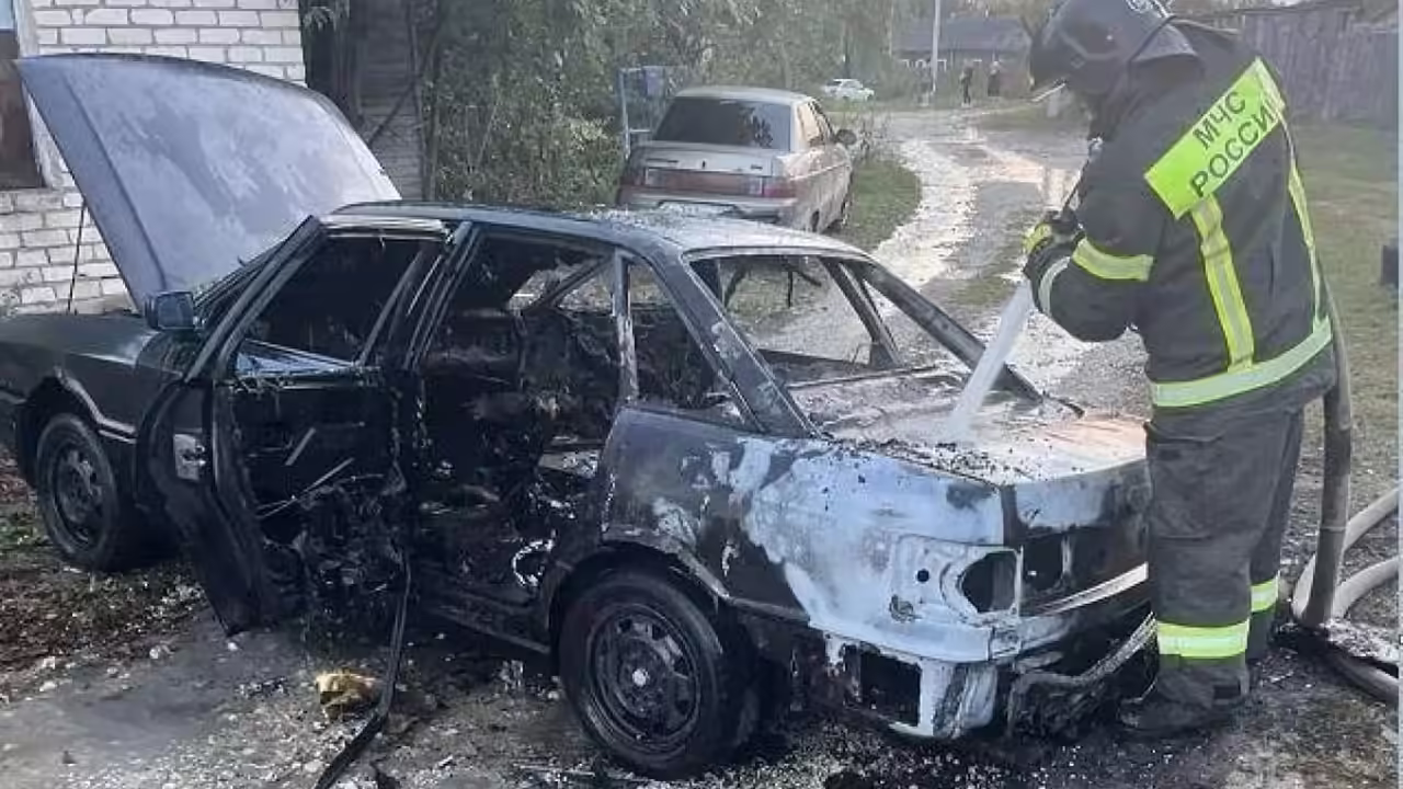 Из-за неправильной сварки сгорел автомобиль в Дмитровске