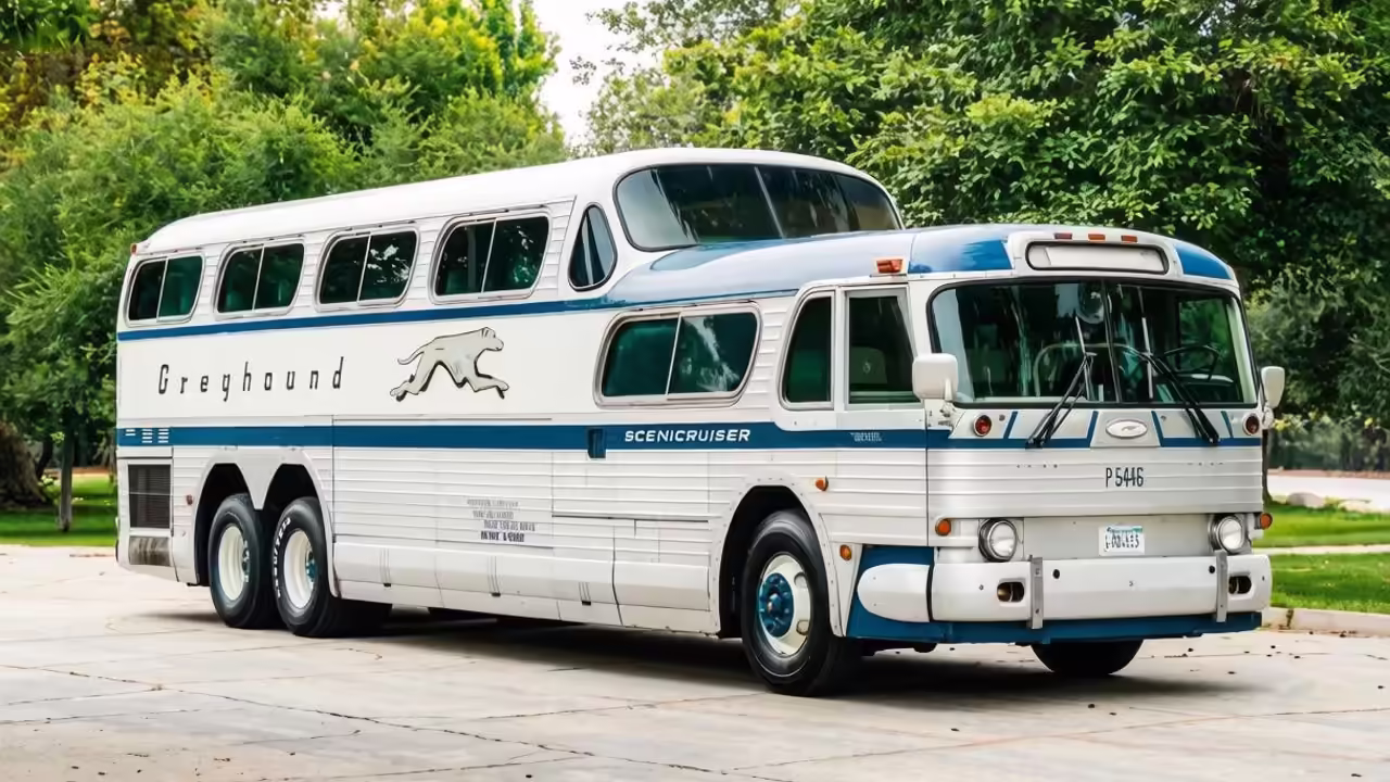 В США продают двухуровневый автобус Greyhound Scenicruiser 1954 года