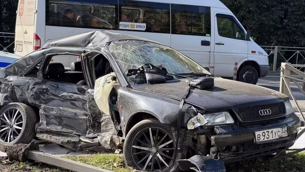 Смертельное ДТП в Советском районе Брянска попало на видео