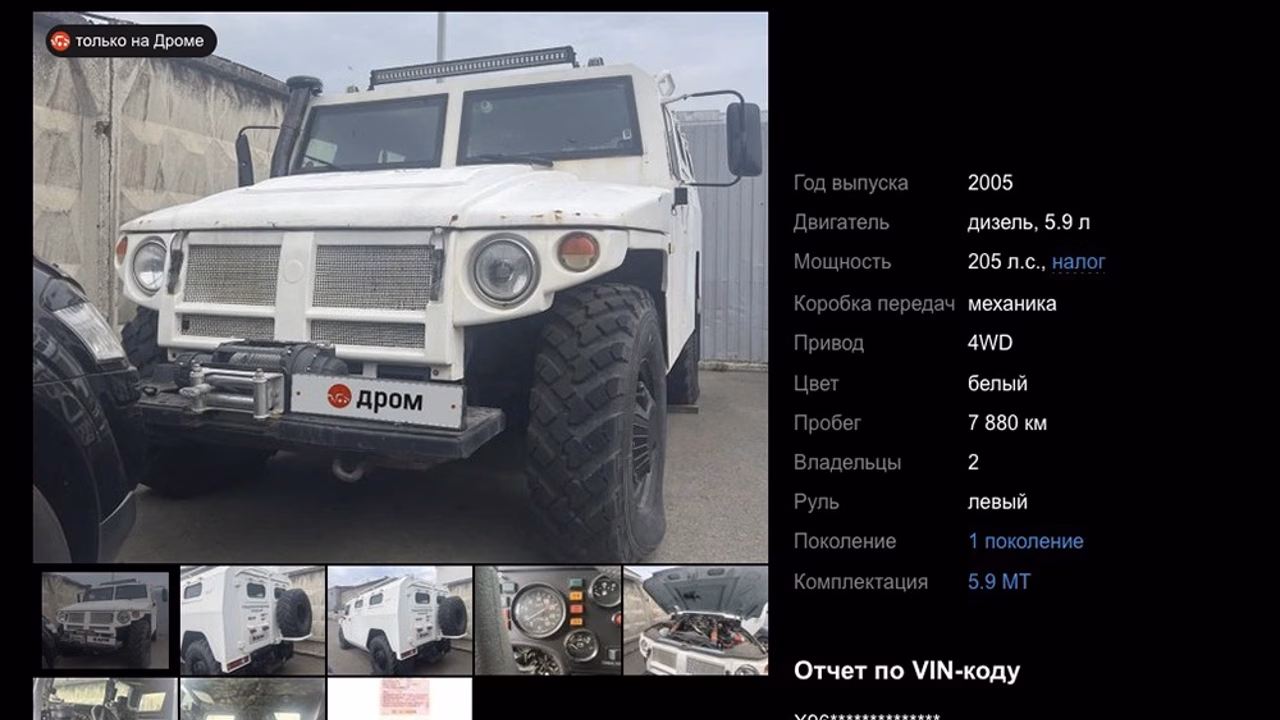 В России выставили на продажу новый внедорожник "Тигр": сколько он стоит