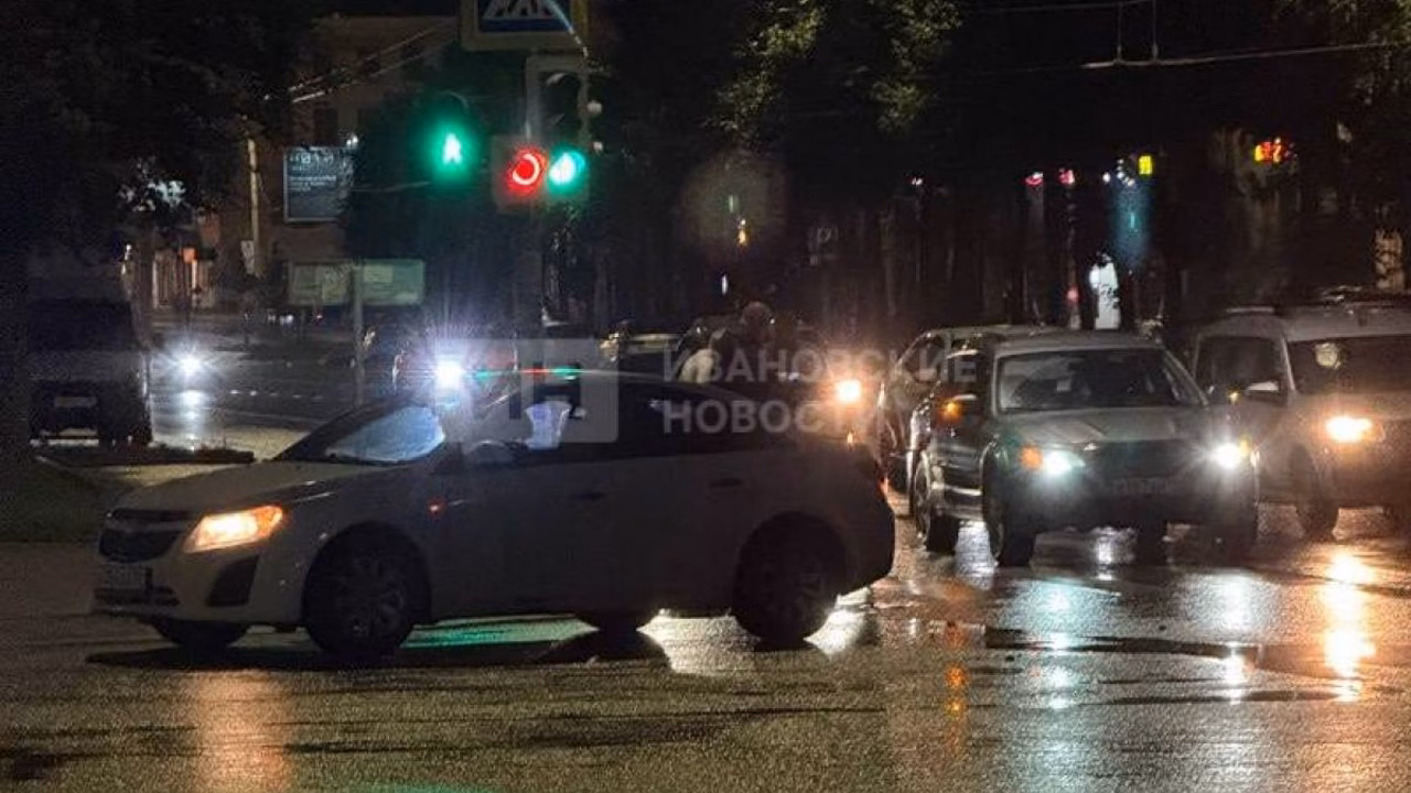 ДТП на перекрестке Ленина и Октябрьской в Иванове