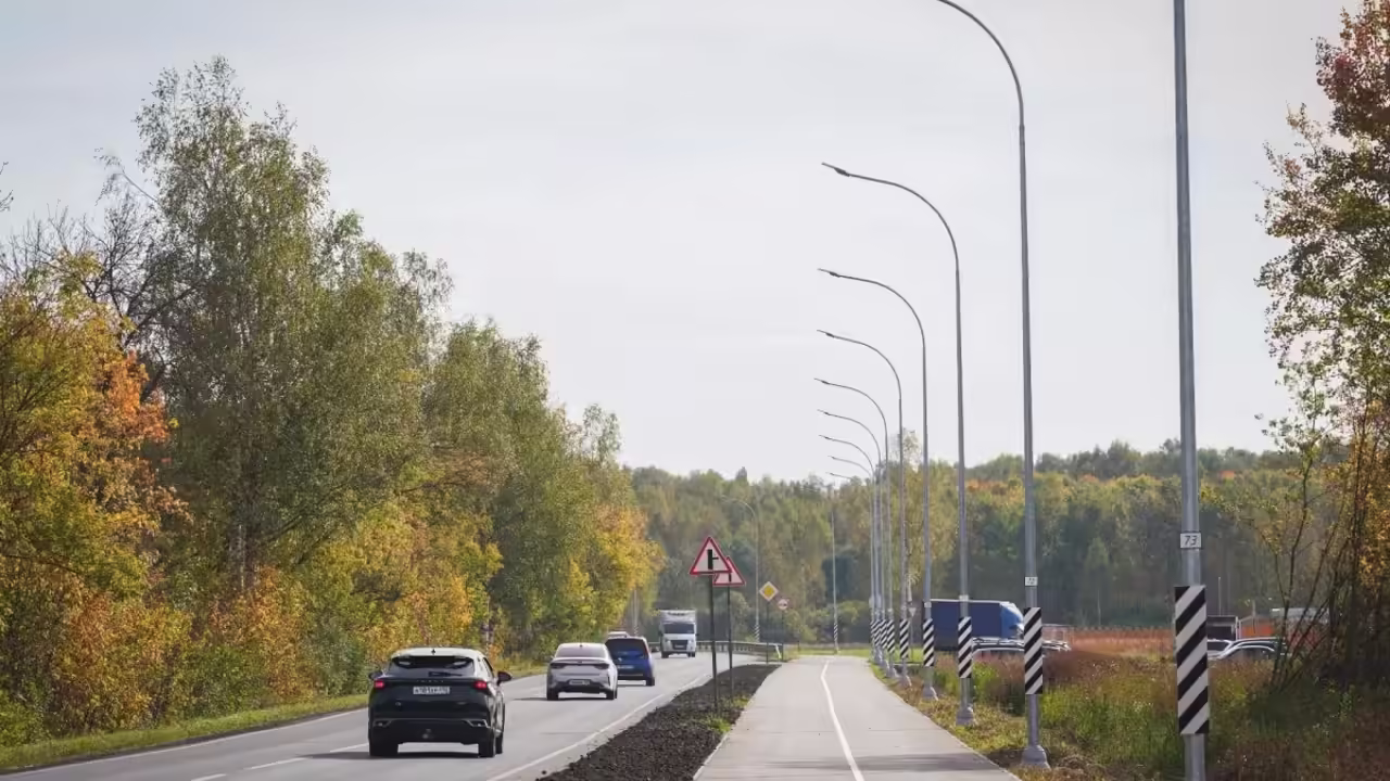 Устройство новой велодорожки завершается в поселке Новое Доскино