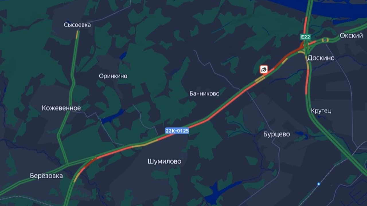 Пробка длиной в 10 км образовалась под Нижним Новгородом из-за ДТП