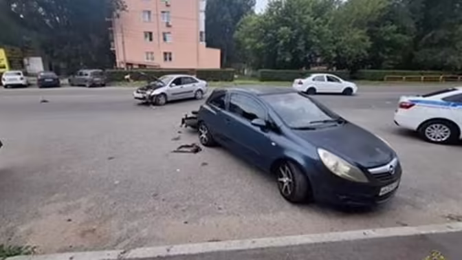 В Тольятти госпитализирован водитель Harley-Davidson, которого сбил Ford