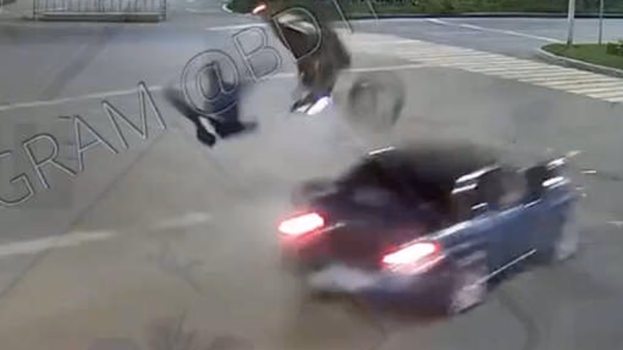 В Башкирии байкер перевернулся в момент серьезной аварии