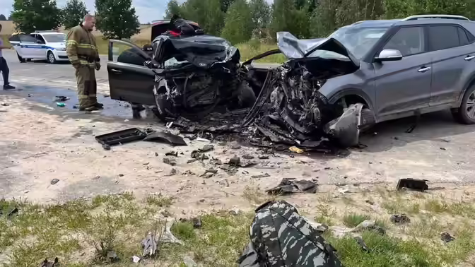 В автомобильной аварии в Рязанской области пострадали четыре человека