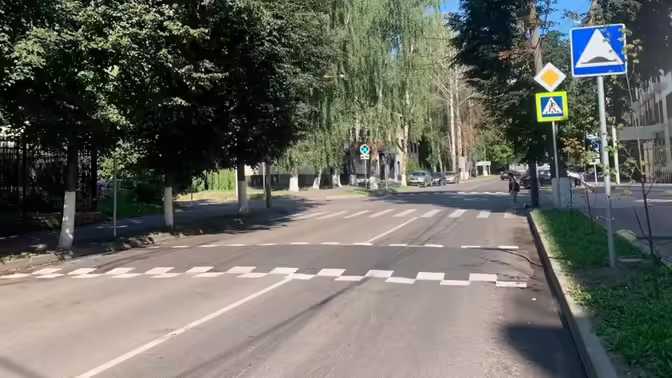 В Брянске оборудовали лежачий полицейский у школы №4 по Горького