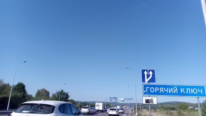 Огромная пробка образовалась на трассе «Дон» у Горячего Ключа в сторону моря