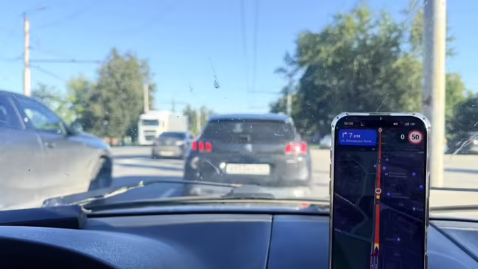 На Московском шоссе в Туле образовалась крупная пробка