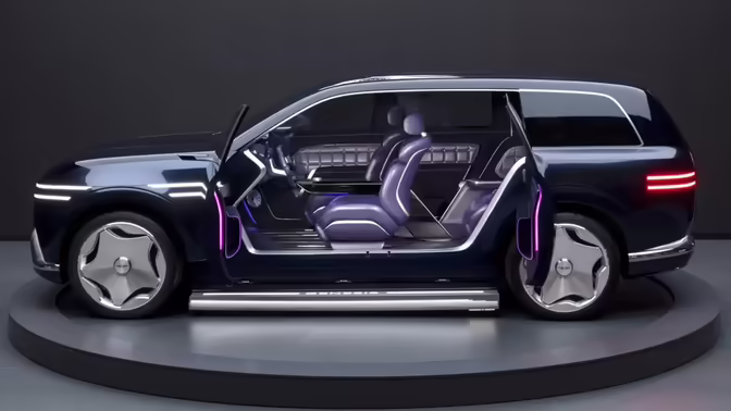 Люксовый внедорожник Genesis GV90 получит распашные двери как у Rolls-Royce