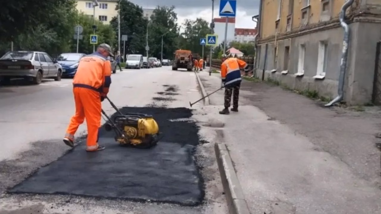 В Рязани ямочный ремонт провели на 15 улицах