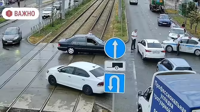 Из-за подтопления перекрыли движение на улице Московской в Краснодаре