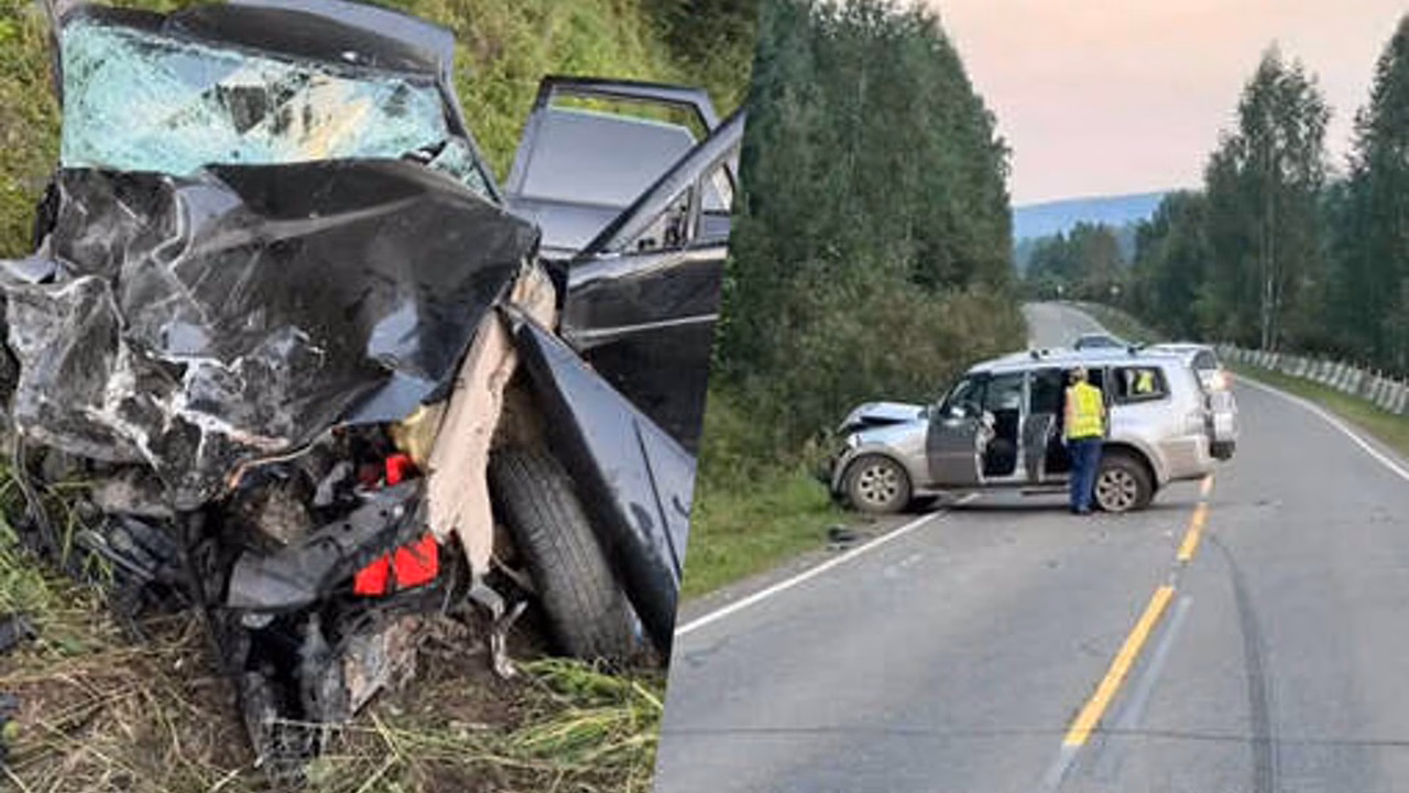 В Красноярском крае Lada Priora получила критические повреждения в ДТП