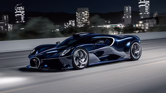 Bugatti Destrier: дорожный «боевой конь» на базе трекового суперкара Bugatti Bolide