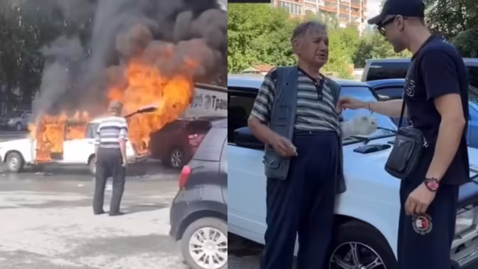 Потерявший «ВАЗ» в пожаре новосибирский пенсионер получил авто в подарок