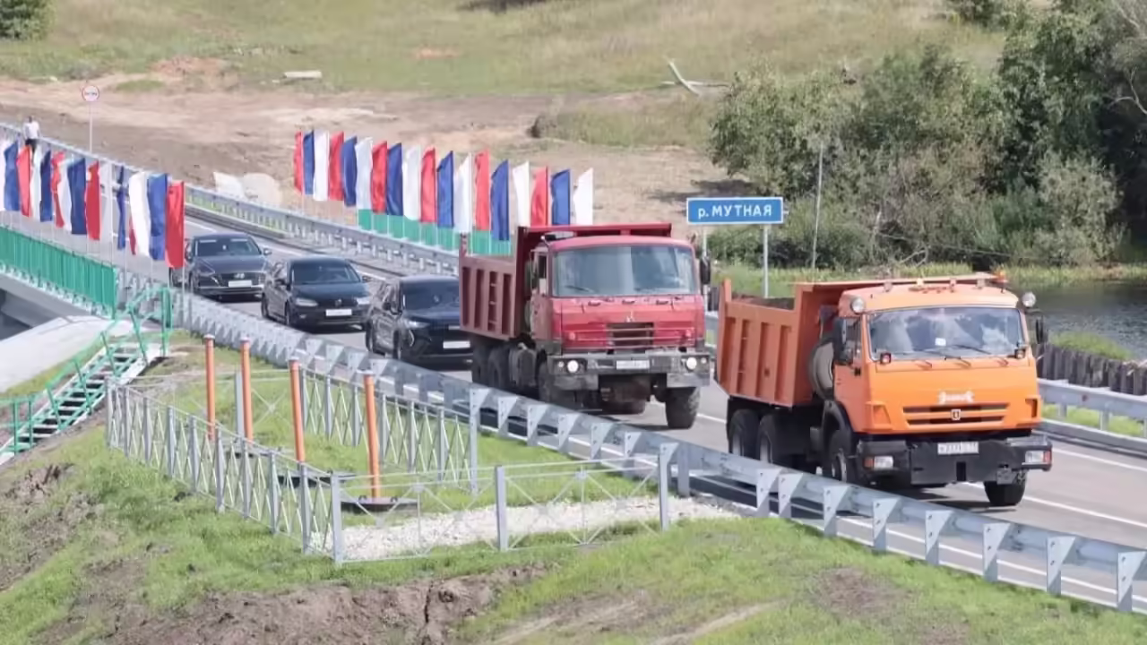 В Тепло-Огаревском районе открыли реконструированный мост через реку Мутную
