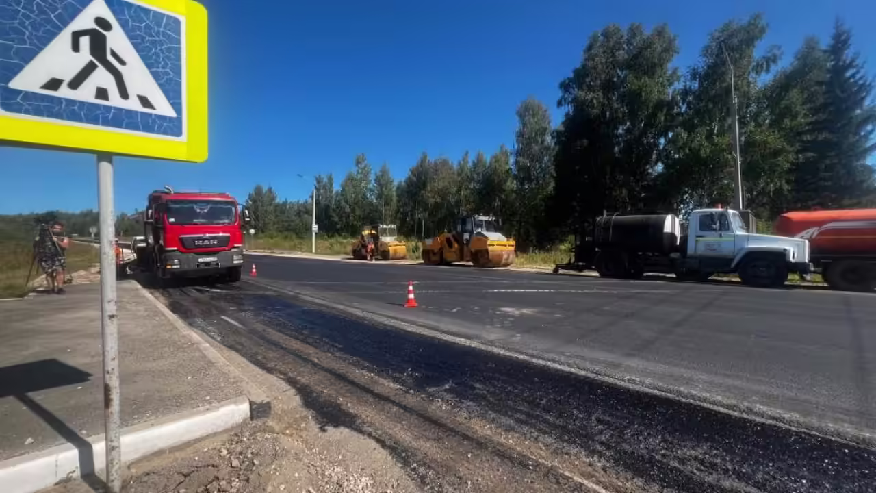 В Суздальском округе обновляют трассу Владимир — Юрьев-Польский