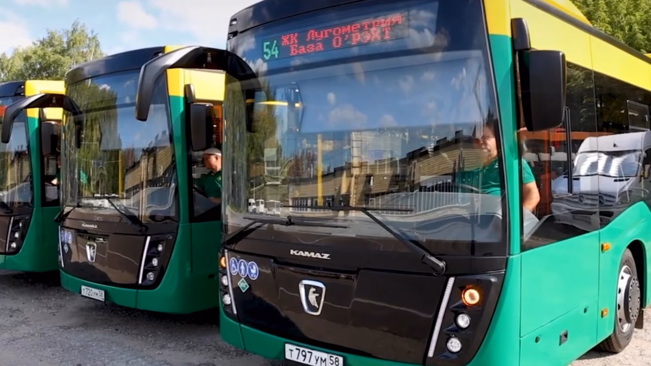 В Пензе на маршруте № 54 будут работать 13 новых автобусов КамАЗ