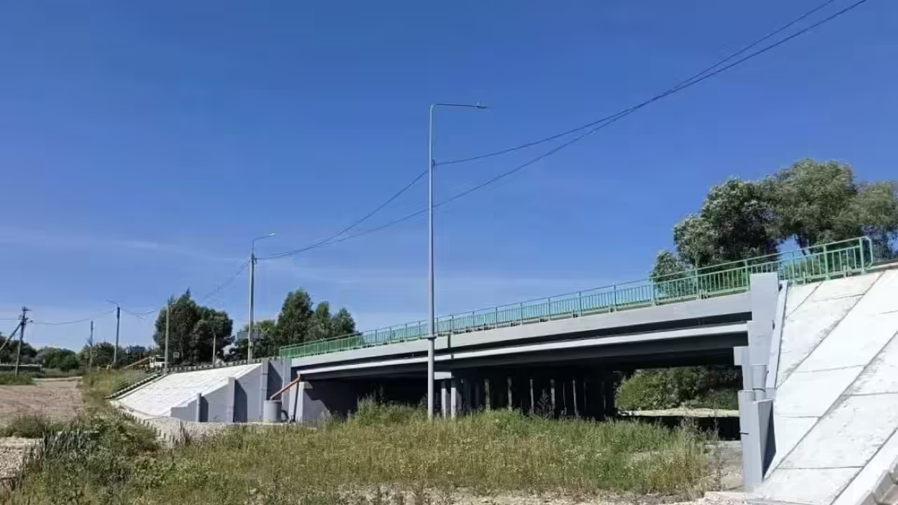 В Тульской области открыли отремонтированный мост через Ольховку