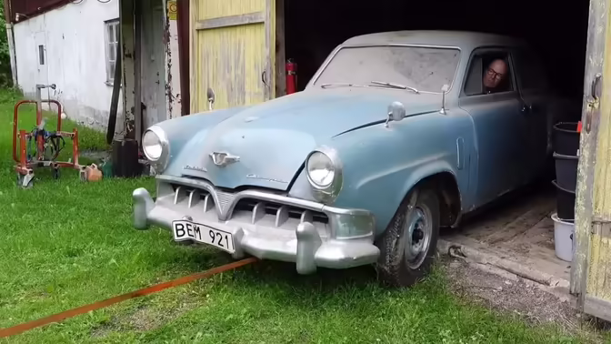Редкий Studebaker Champion 1952 года 50 лет простоял в сарае