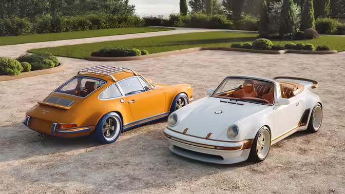 Singer представила два рестомода Porsche 911 с Louis Vuitton