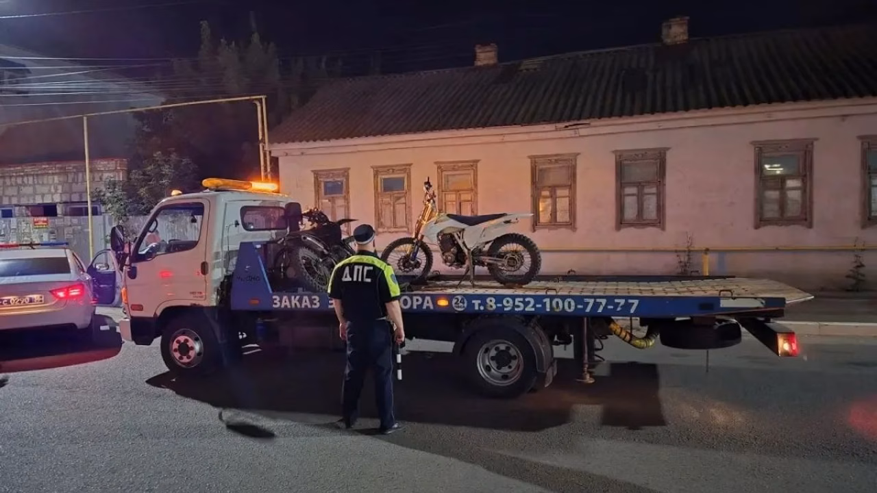 Юные воронежские байкеры без прав лишились 5 мотоциклов