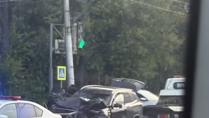 Иномарка попала в ДТП на Московском шоссе Рязани