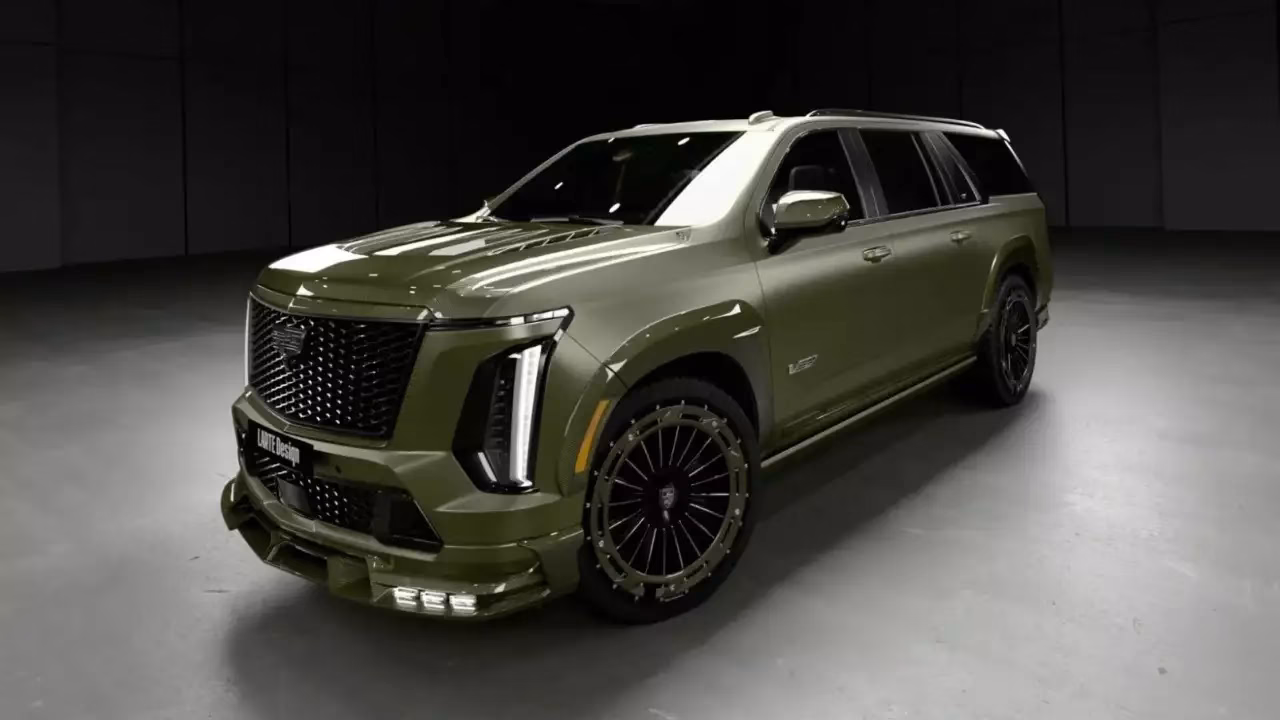 Cadillac Escalade-V получил карбоновый обвес и необычный раскрас