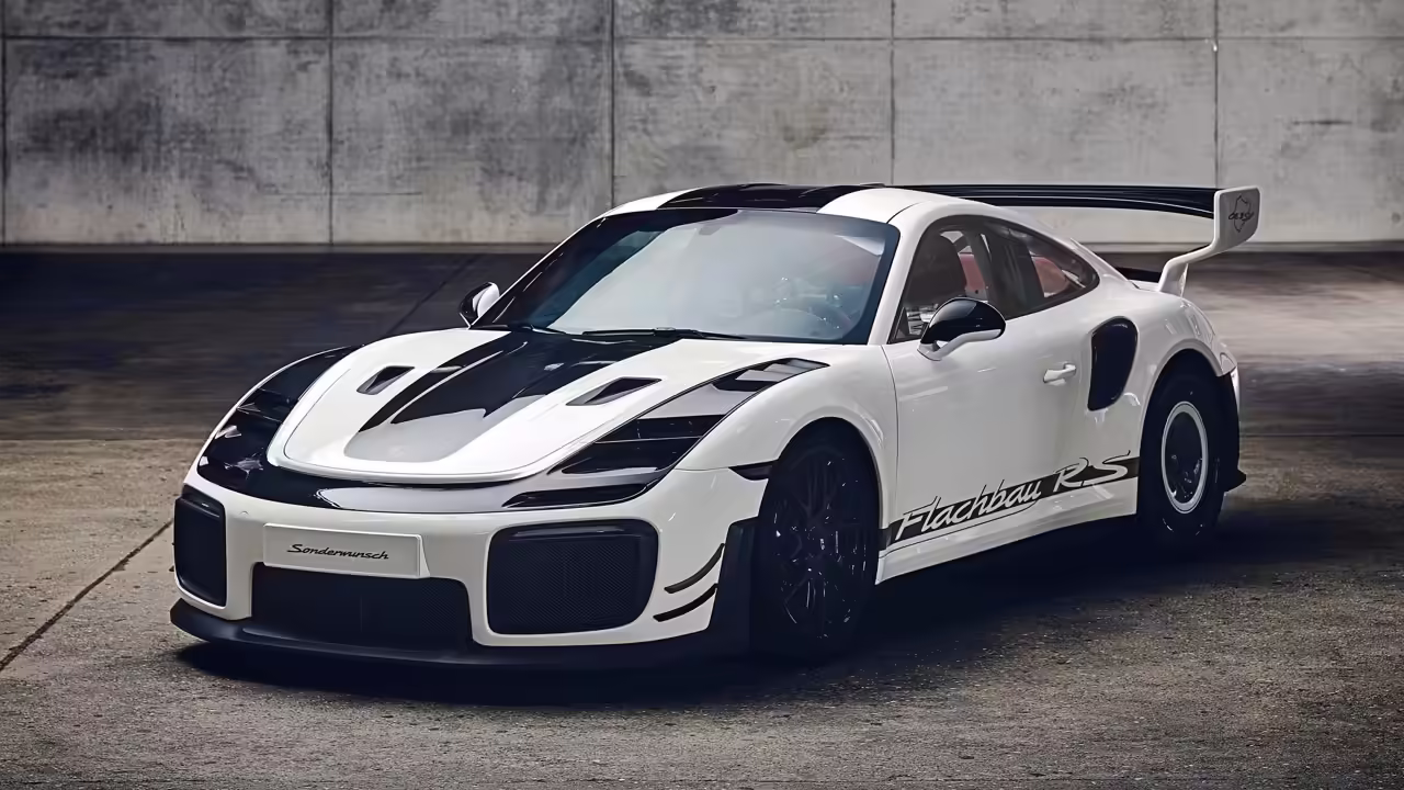 Porsche Flachbau RS: плоский нос, облегчённый кузов и техническая начинка от 911 GT2 RS