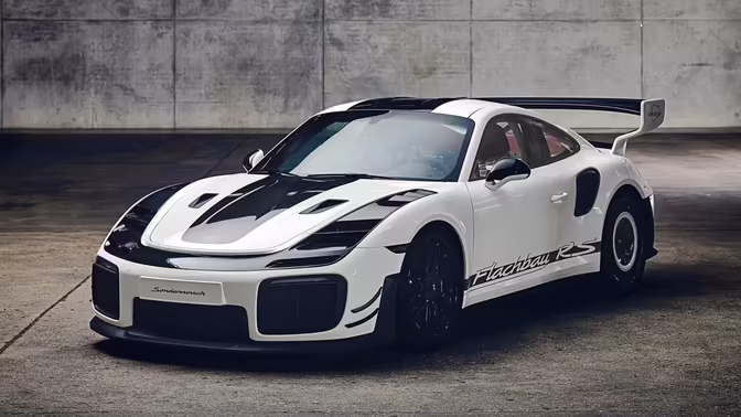 Porsche Flachbau RS: плоский нос, облегчённый кузов и техническая начинка от 911 GT2 RS