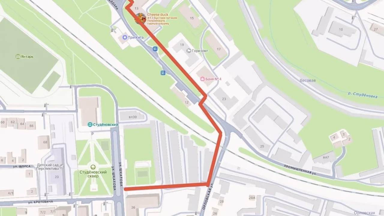 В Липецке временно закрыли мостовой переход на улице Гайдара