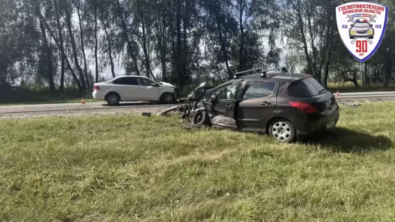В Брянской области женщина погибла в лобовом столкновении