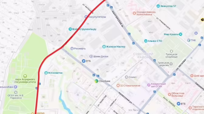В Орле открыли движение по улице Цветаева