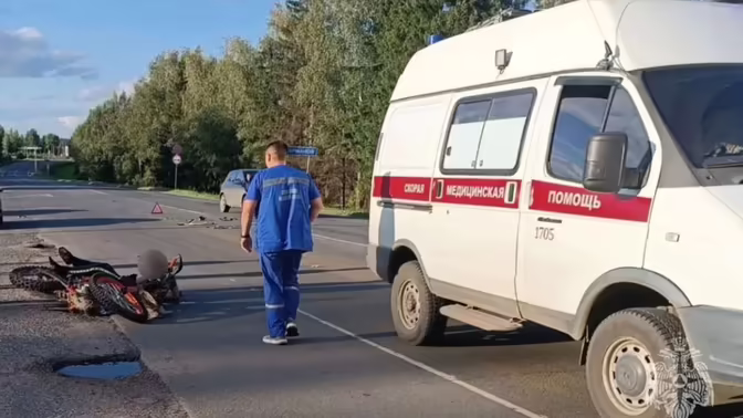 15-летний мотоциклист попал в больницу после ДТП в Ивановской области