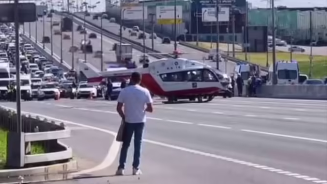 Шесть человек пострадали в ДТП на МКАД, одного госпитализировали на вертолете