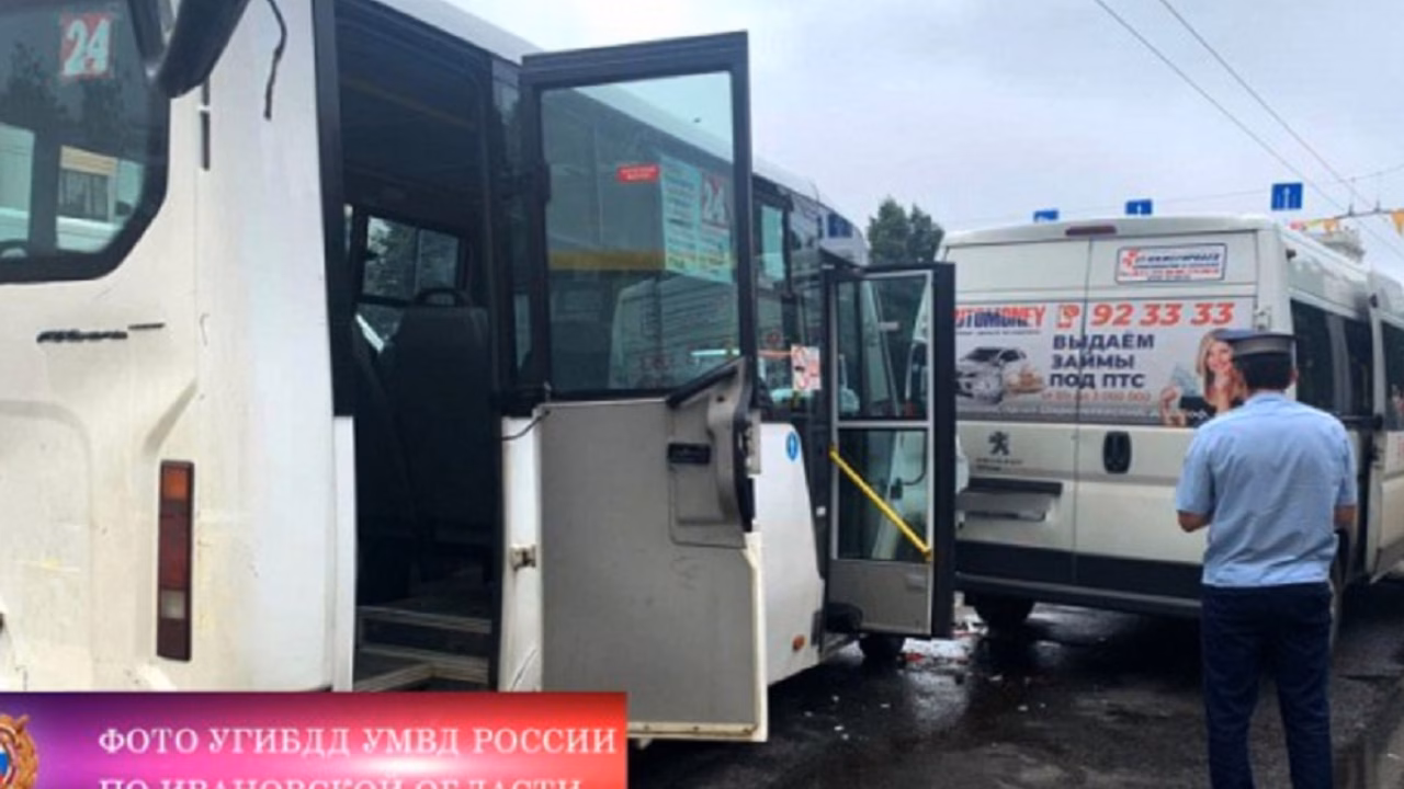 Массовая авария с участием общественного транспорта произошла в Иваново