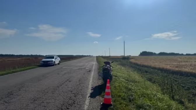 Мотоциклист попал в ДТП на трассе Покровское-Верховье в Орловской области