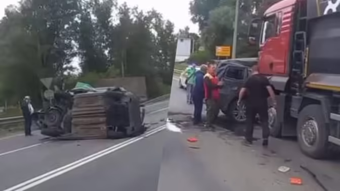 В Москве на Дмитровском шоссе произошла массовая авария, движение затруднено