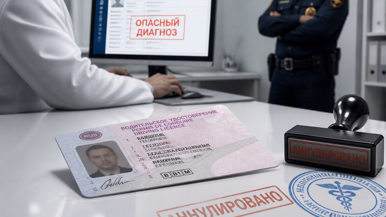 Водительские права будут отзывать при выявлении опасных болезней