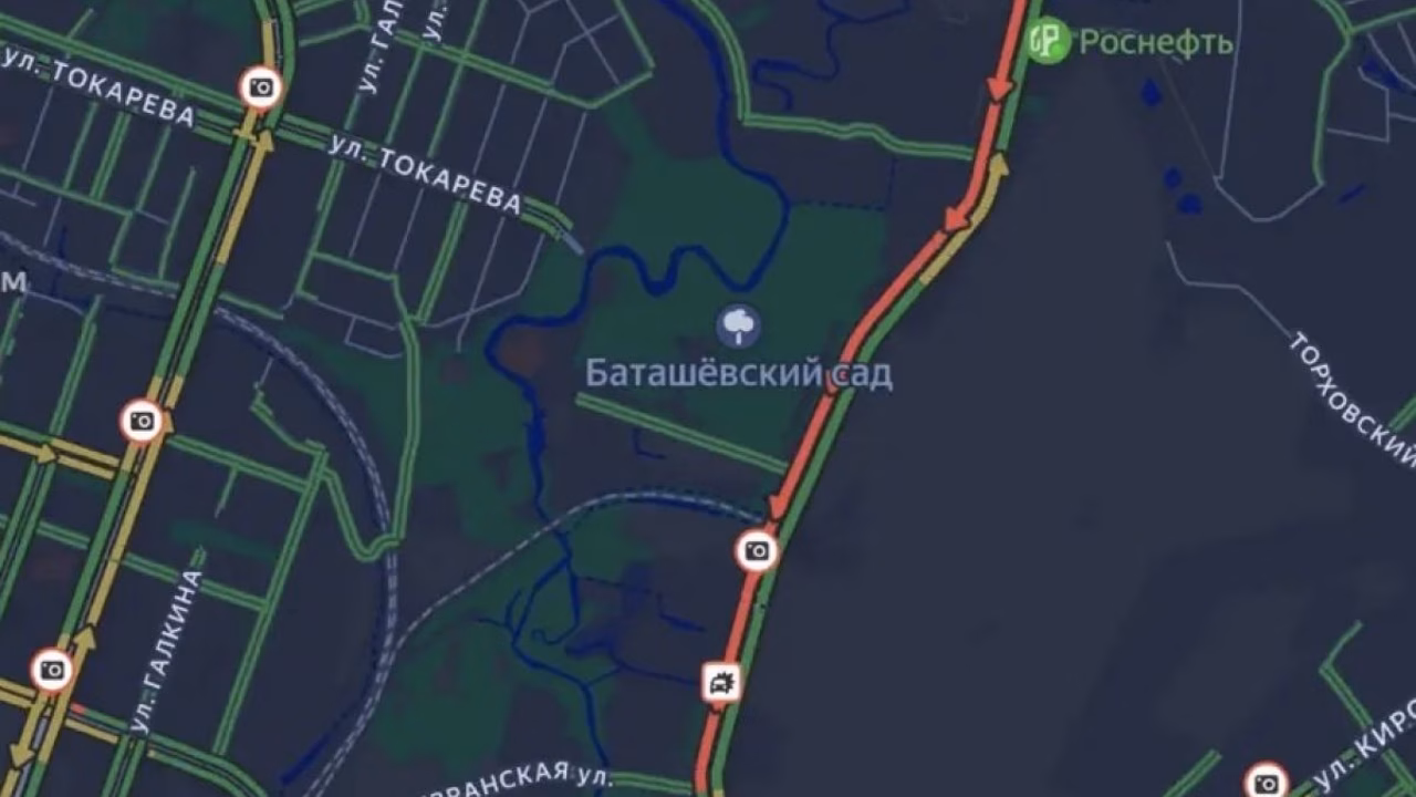 В Туле пробка на Веневском шоссе из-за аварии