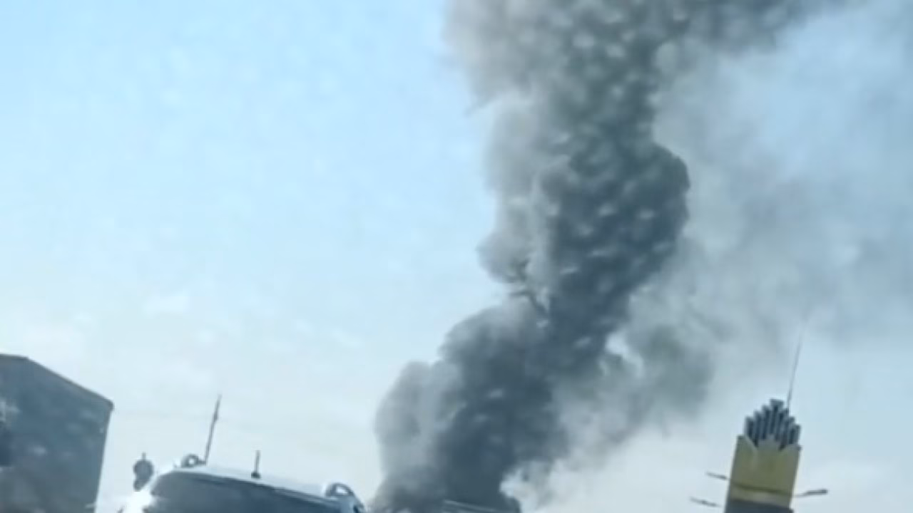 На трассе М2 предположительно горит фура
