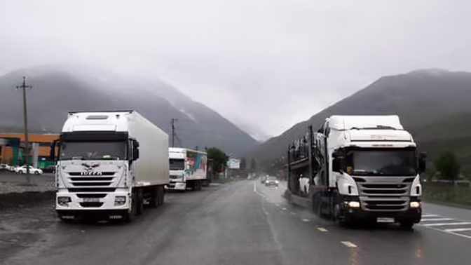 На Транскаме в Северной Осетии полностью закрыли движение для всех автомобилей